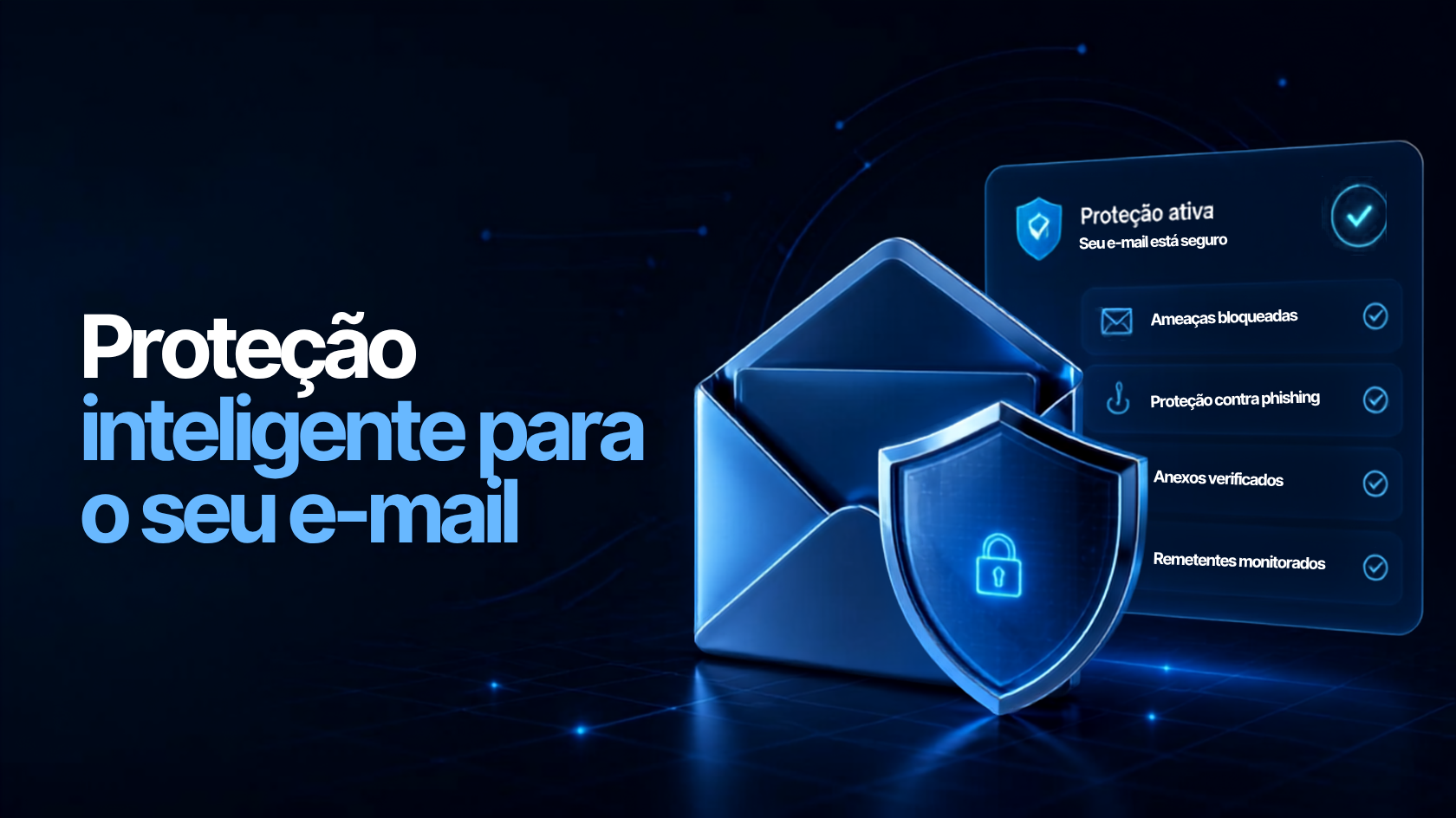 Infraestrutura EmailSecurity protegendo e-mails corporativos contra spam, phishing e malware